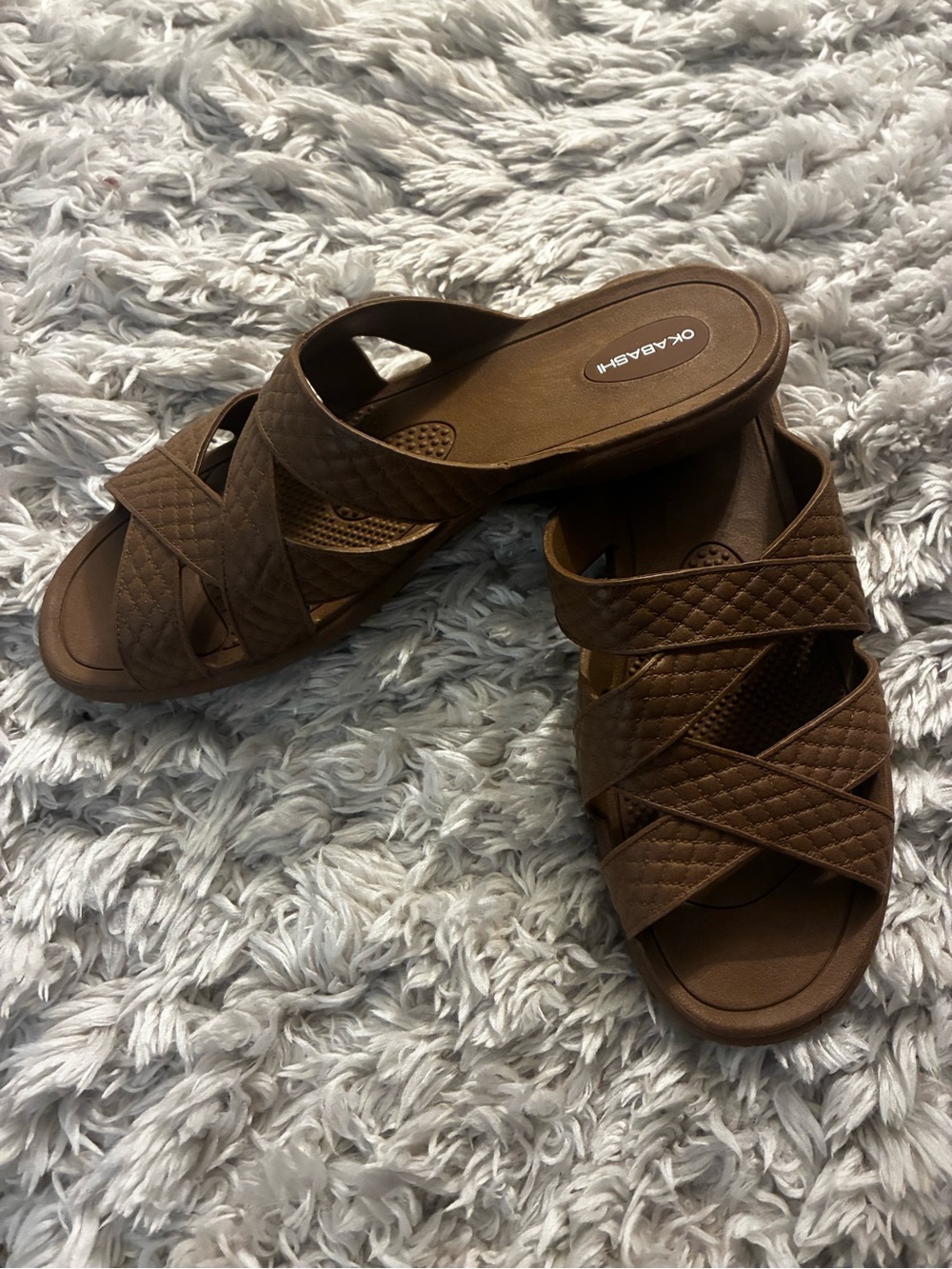 Okabashi classic slide sandals NWOT